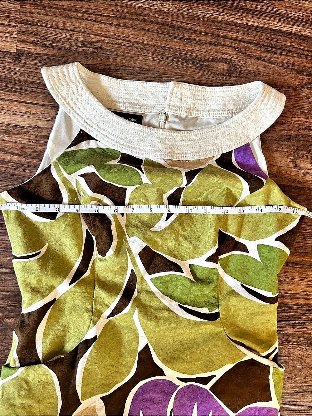 Floral Dress in Green & Purple - Picture 5 of 8